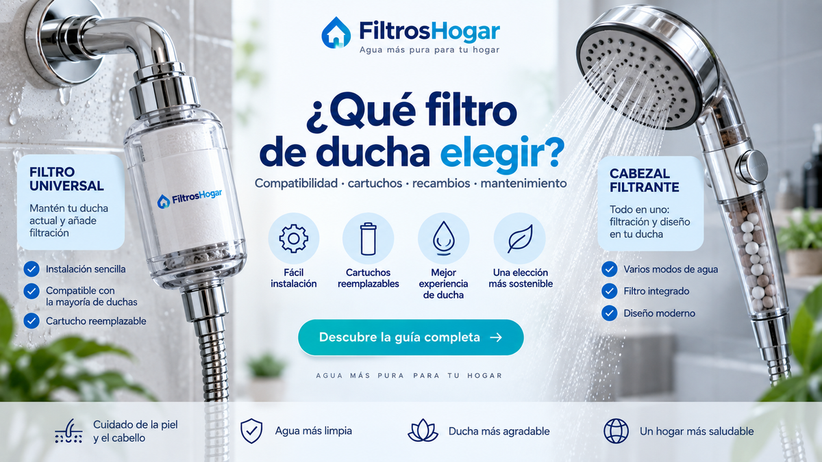 Cómo elegir un filtro de ducha: qué mirar antes de comprar